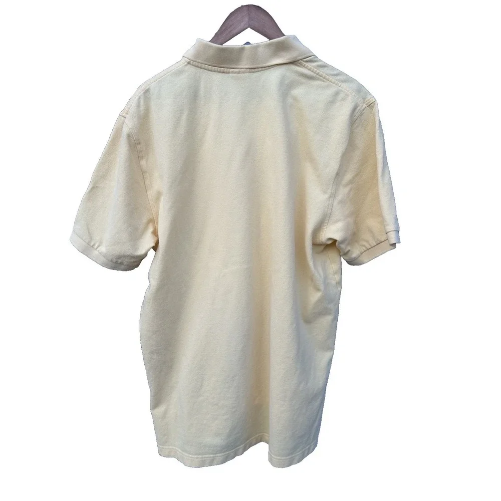 Brooks Brothers 346 XL Yellow Polo Shirt Original Fit‎ 100% Cotton Short Sleeve
